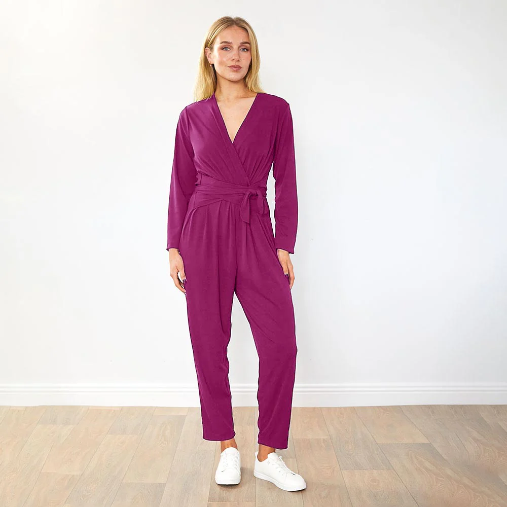 Cliona Jumpsuit (Berry) - Image 5