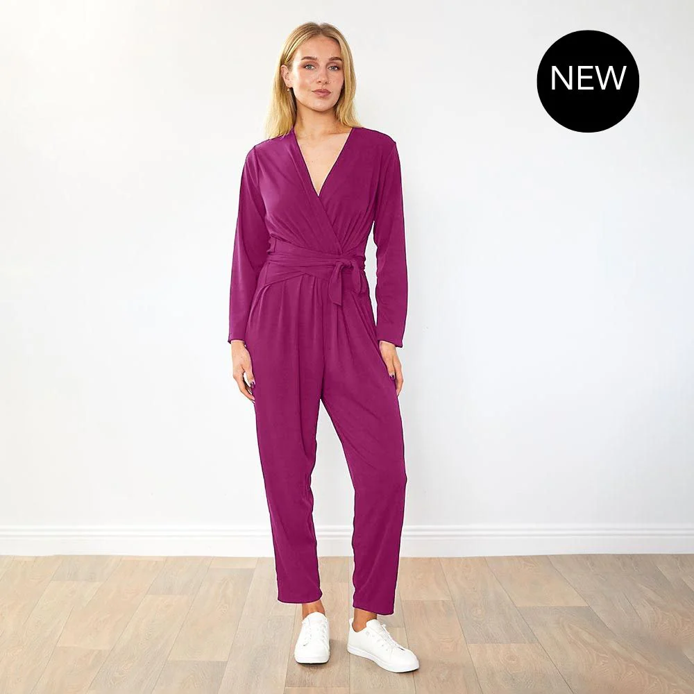 Cliona Jumpsuit (Berry) - Image 6