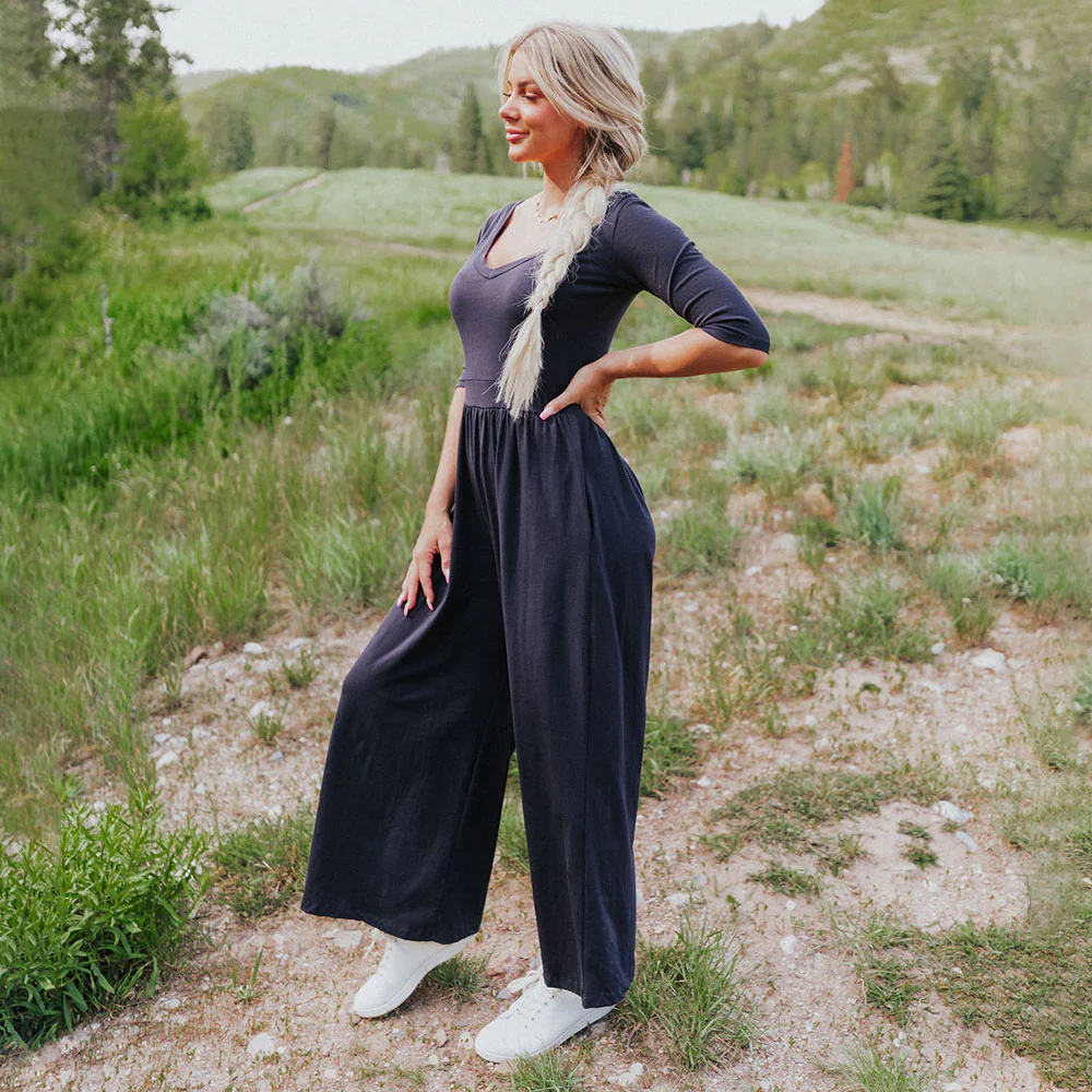Coco Jumpsuit (Navy) - Image 3