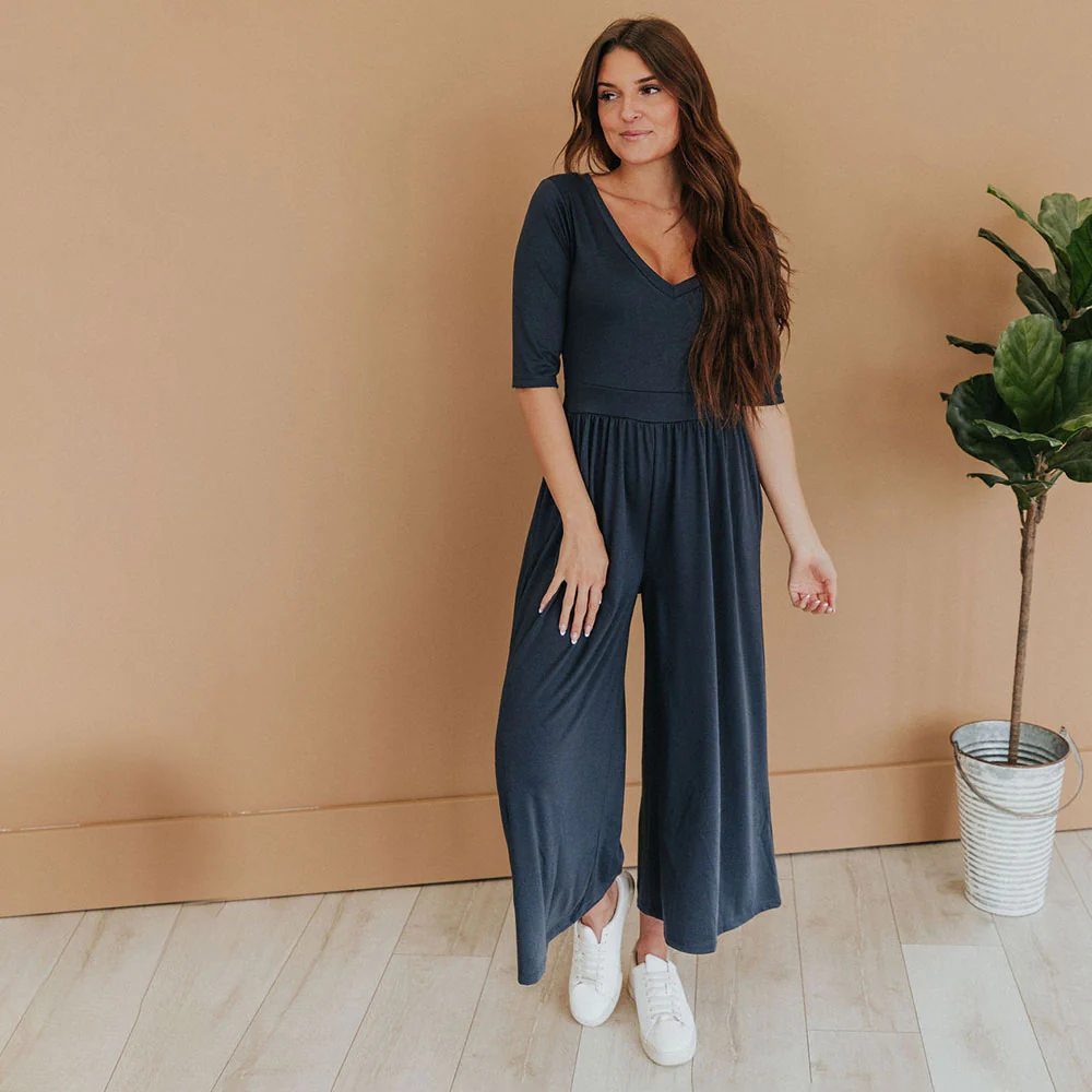Coco Jumpsuit (Navy) - Image 4