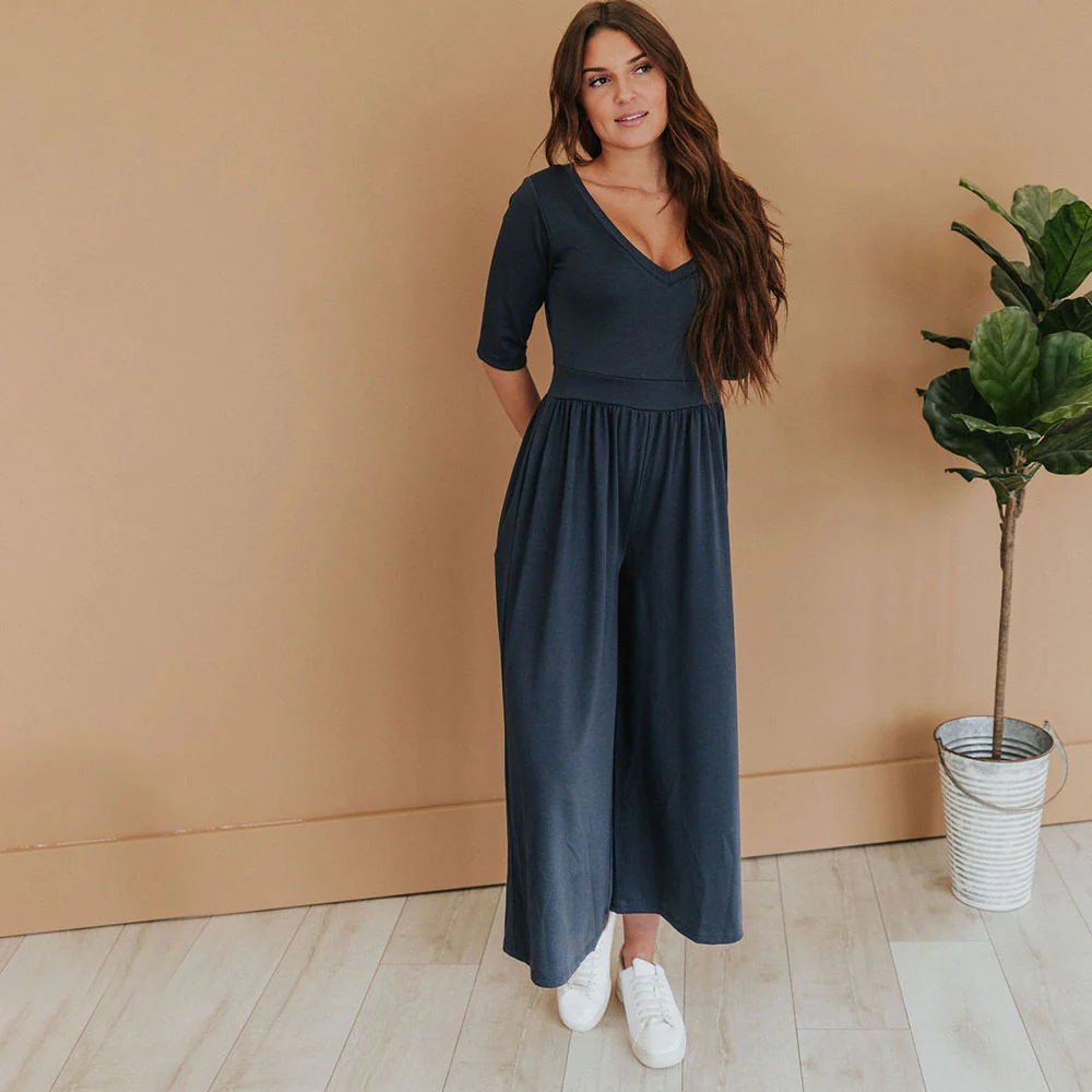 Coco Jumpsuit (Navy) - Image 5