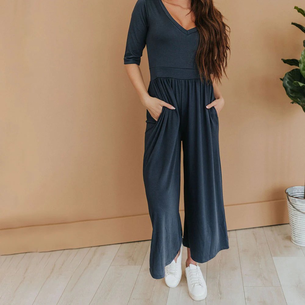 Coco Jumpsuit (Navy) - Image 6