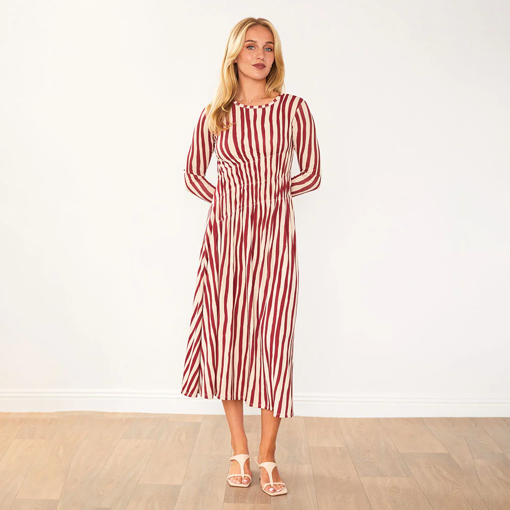 Cooper Dress (Red Stripe) - Image 3