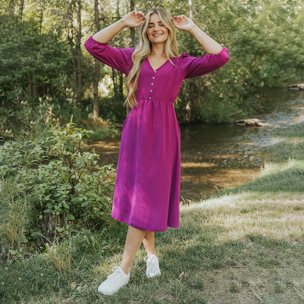 Cindy Dress (Berry) - Image 16