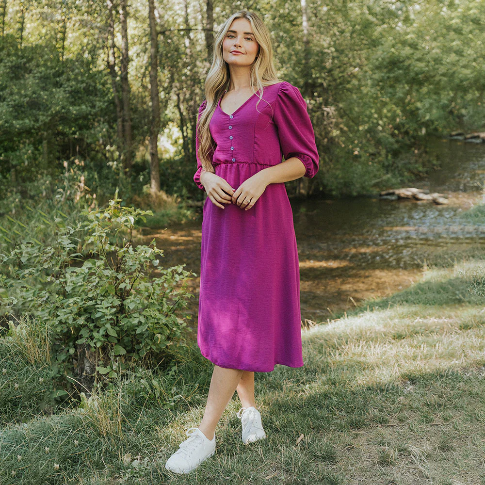 Cindy Dress (Berry) - Image 17