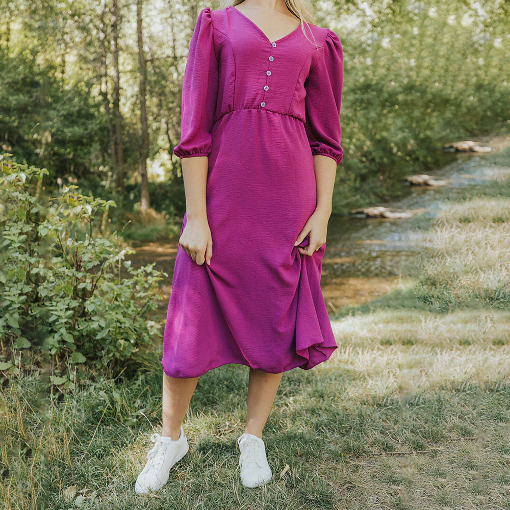 Cindy Dress (Berry) - Image 18