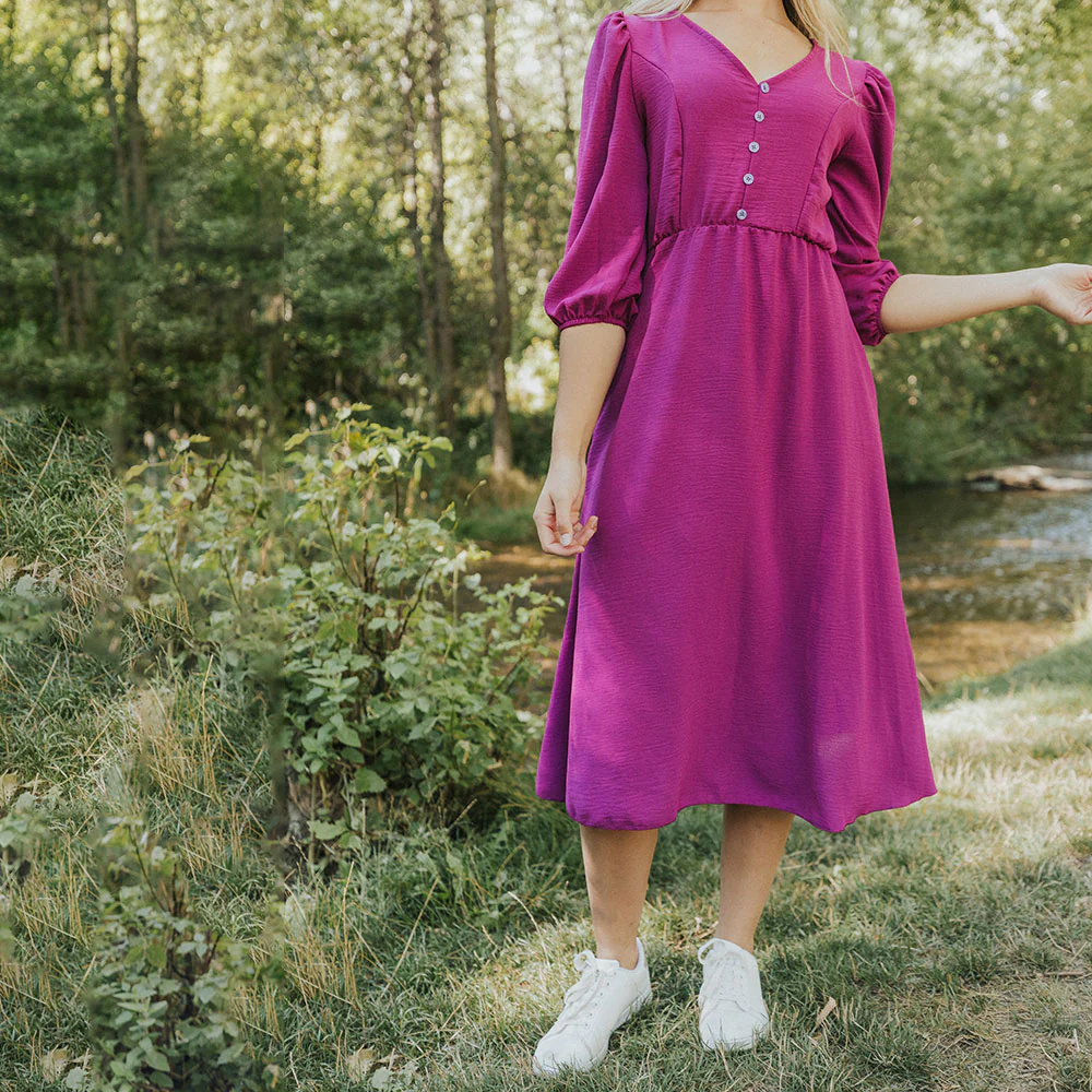 Cindy Dress (Berry) - Image 19
