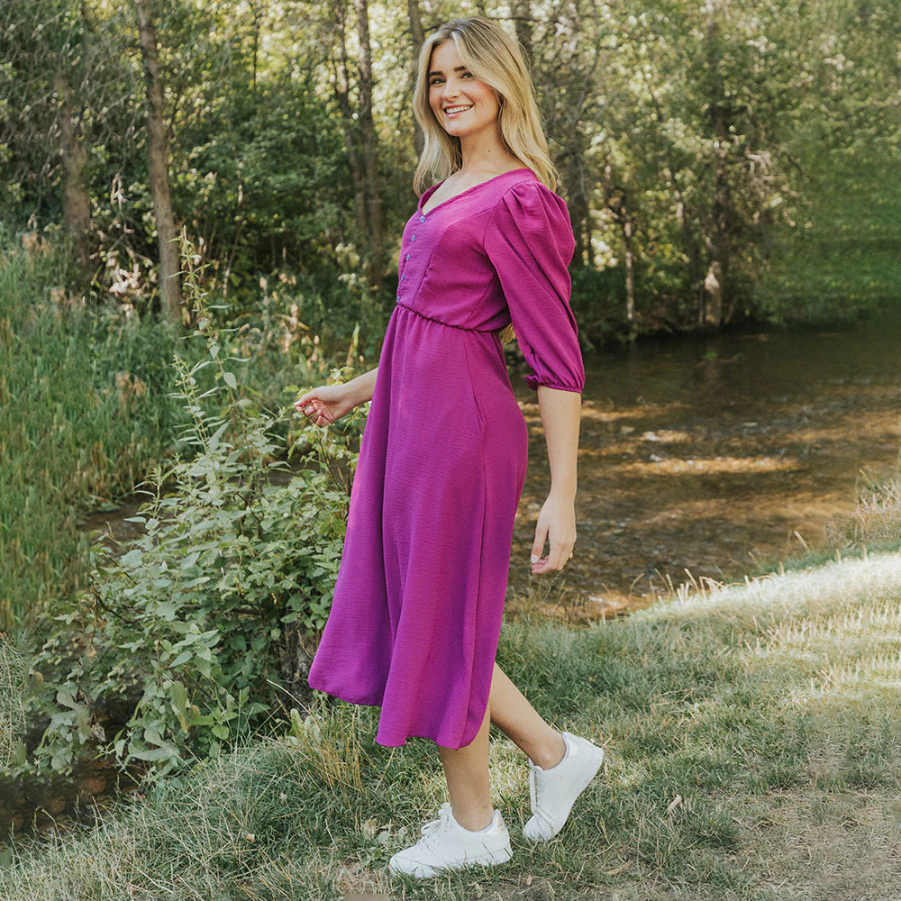 Cindy Dress (Berry) - Image 21