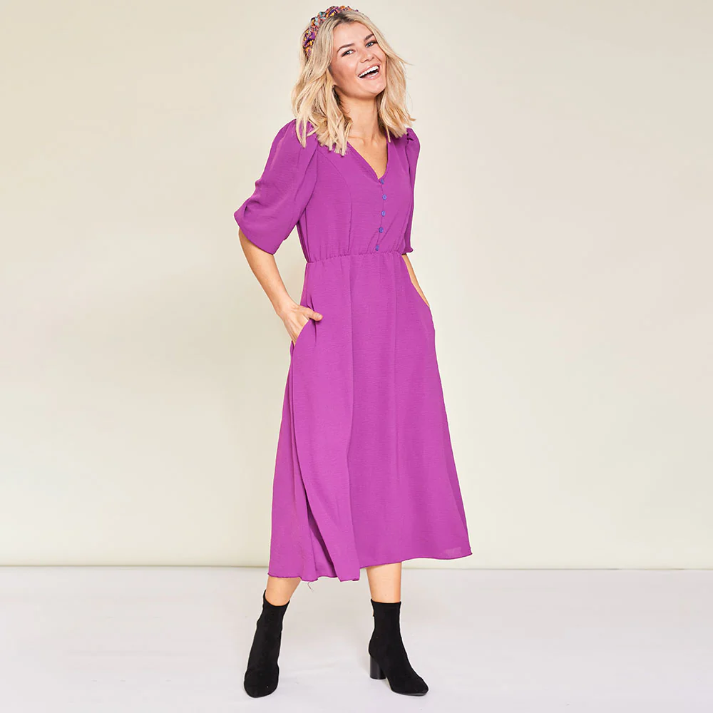Cindy Dress (Berry) - Image 5