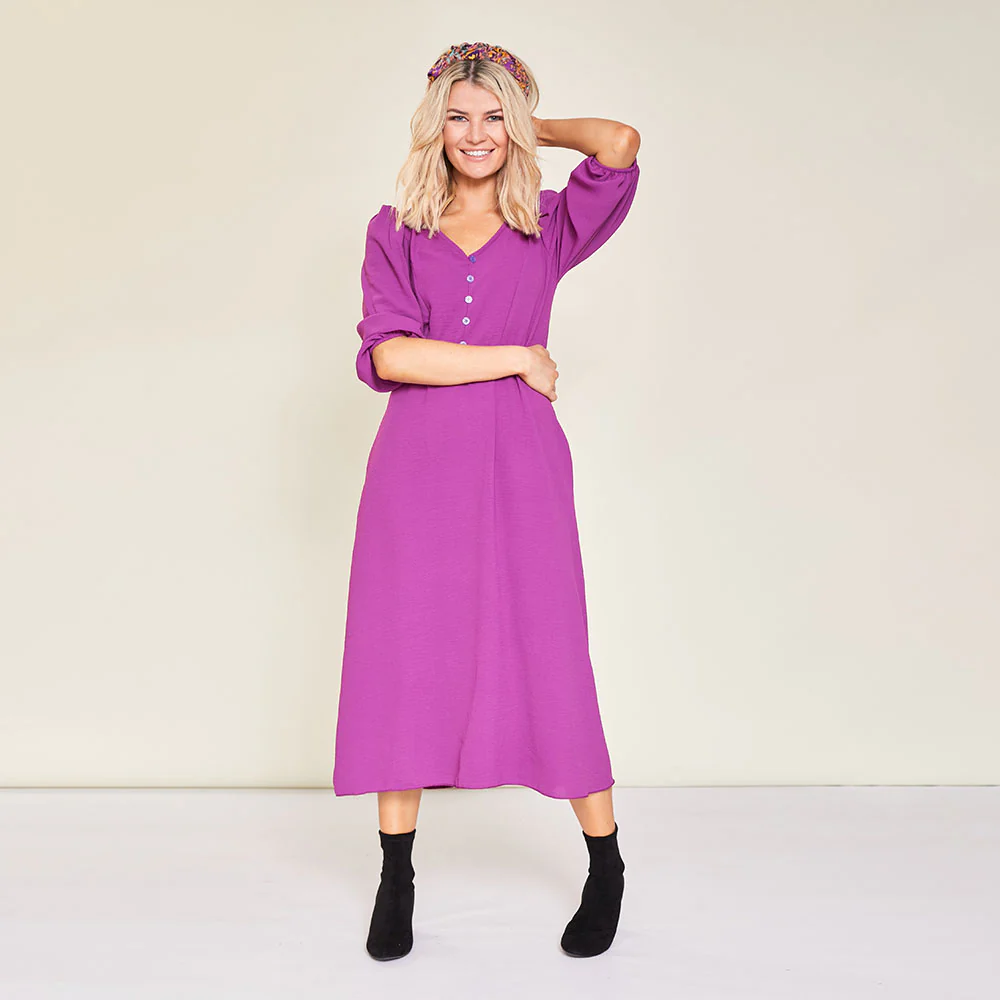 Cindy Dress (Berry) - Image 7
