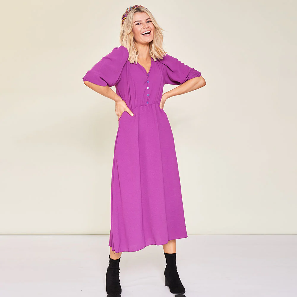 Cindy Dress (Berry) - Image 9