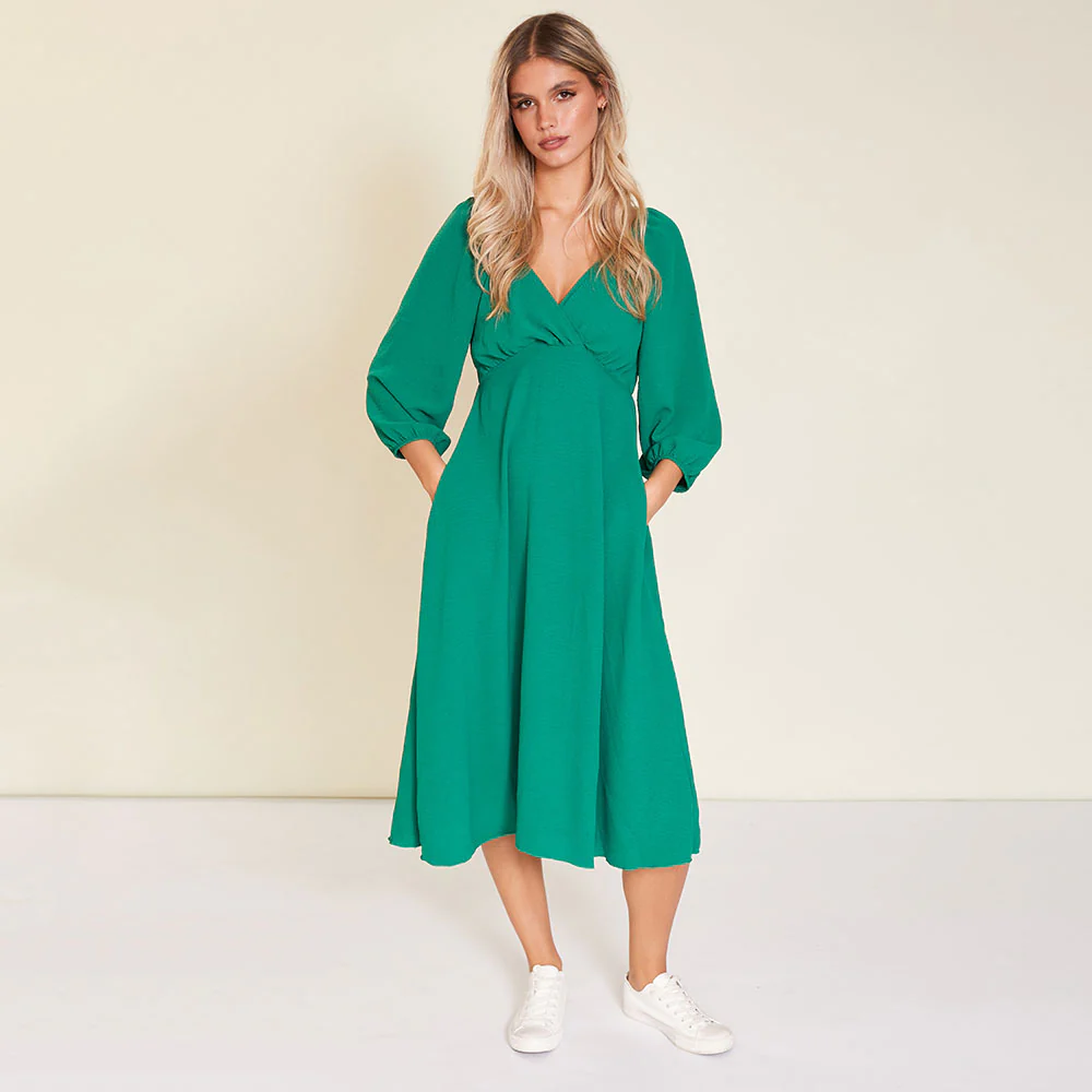 Reece Dress (Forest Green) - Image 7