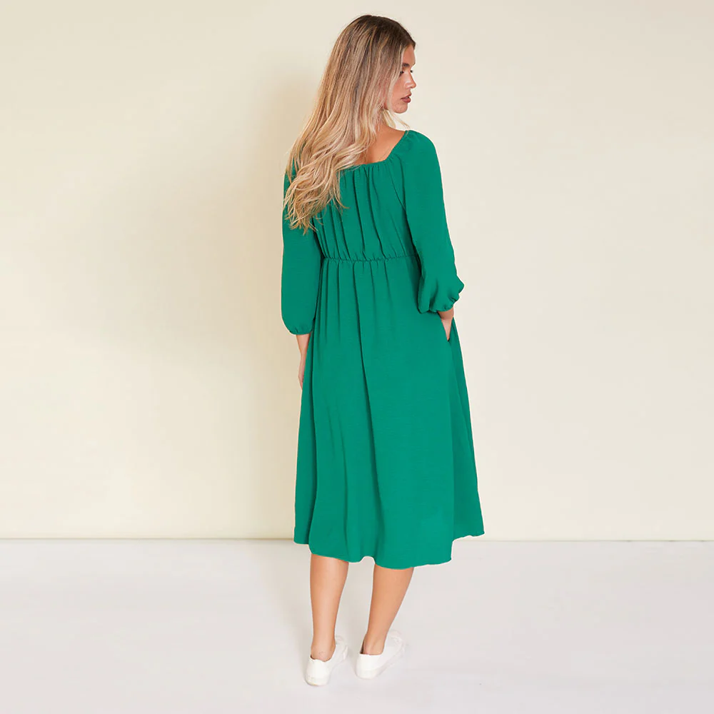 Reece Dress (Forest Green) - Image 8