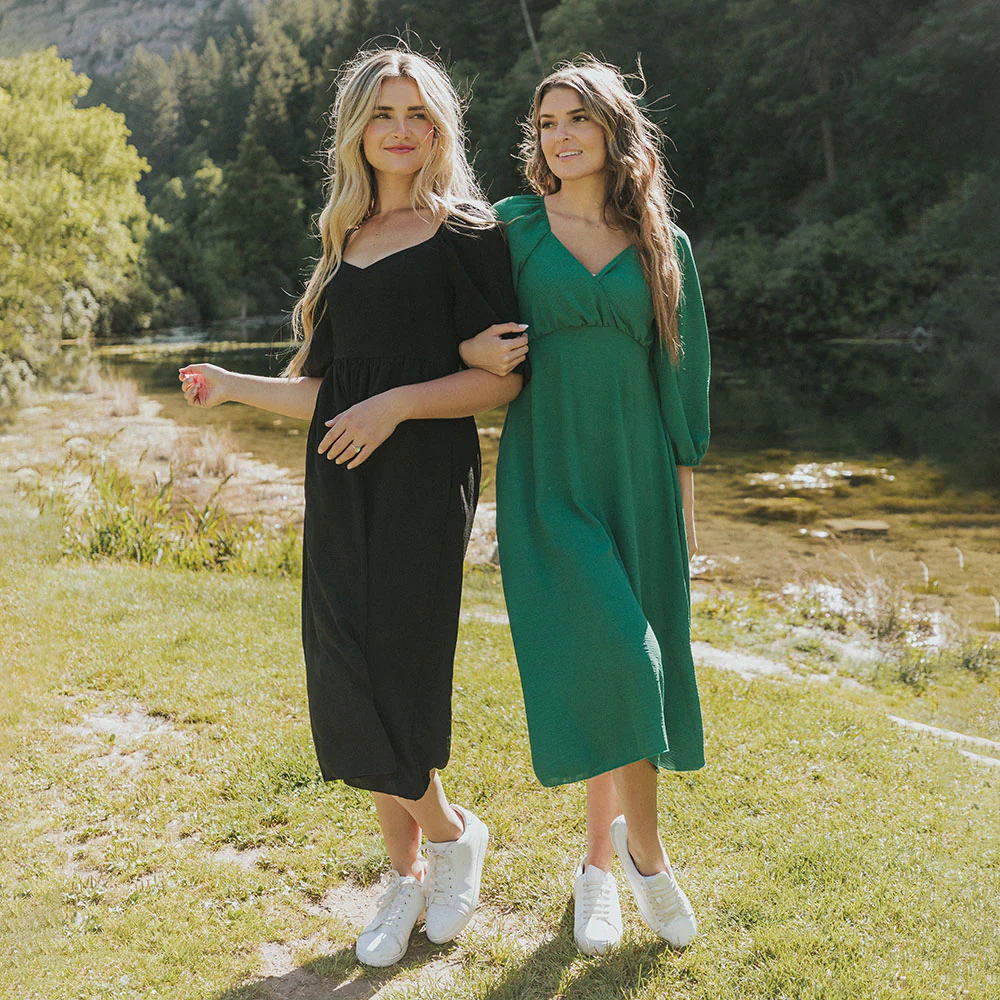 Reece Dress (Forest Green) - Image 9
