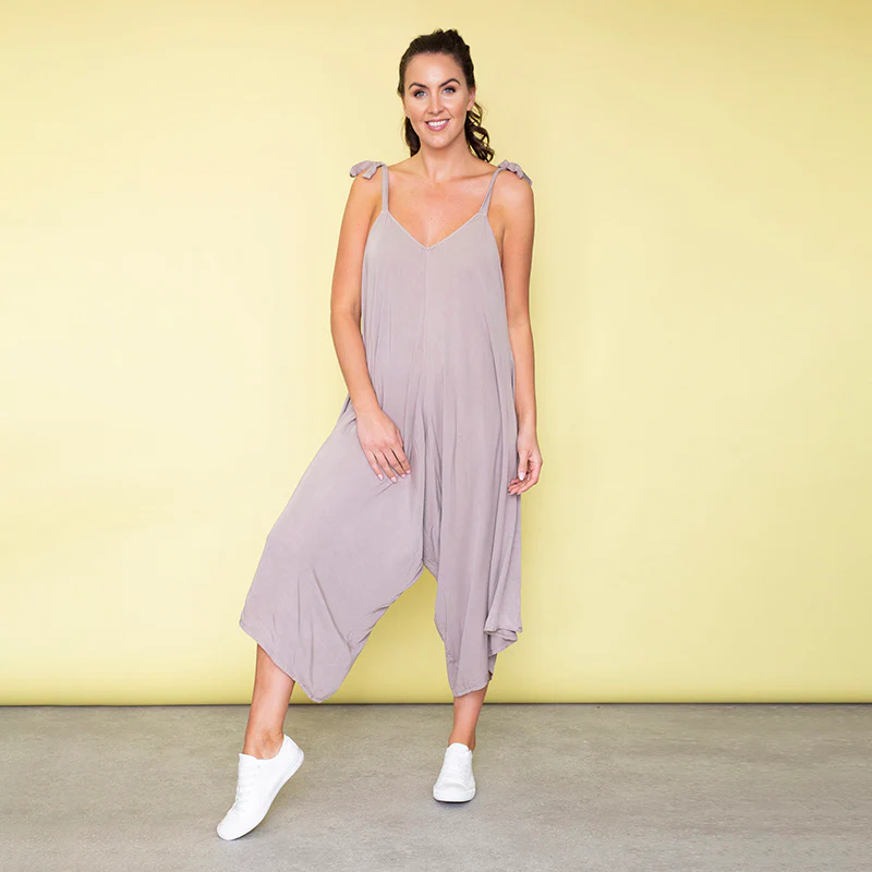 Frankie Relaxed Fit Jumpsuit (Sand) - Image 3