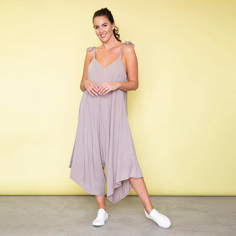Frankie Relaxed Fit Jumpsuit (Sand) - Image 5