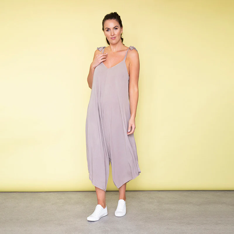 Frankie Relaxed Fit Jumpsuit (Sand) - Image 8
