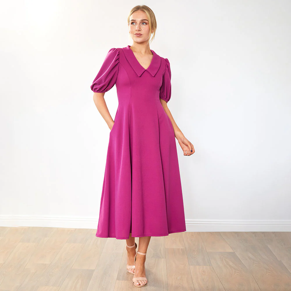 Cora Dress (Berry) - Image 6