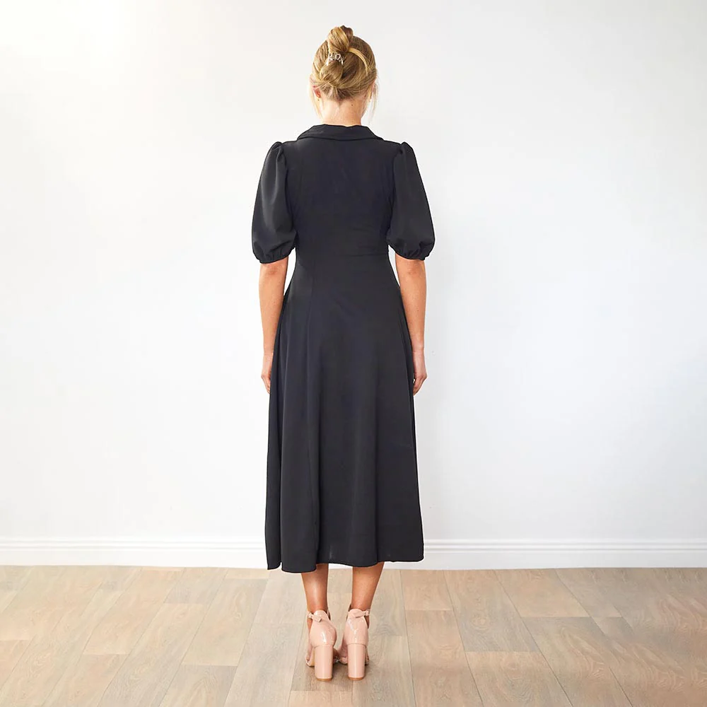 Cora Dress (Black) - Image 10