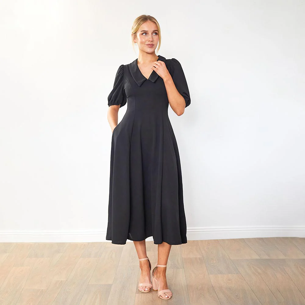 Cora Dress (Black) - Image 3