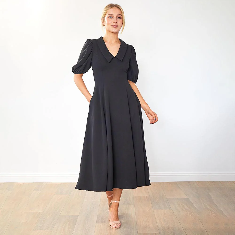 Cora Dress (Black) - Image 6