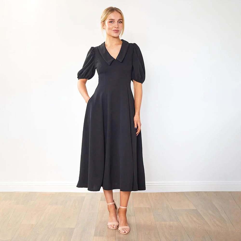 Cora Dress (Black) - Image 7