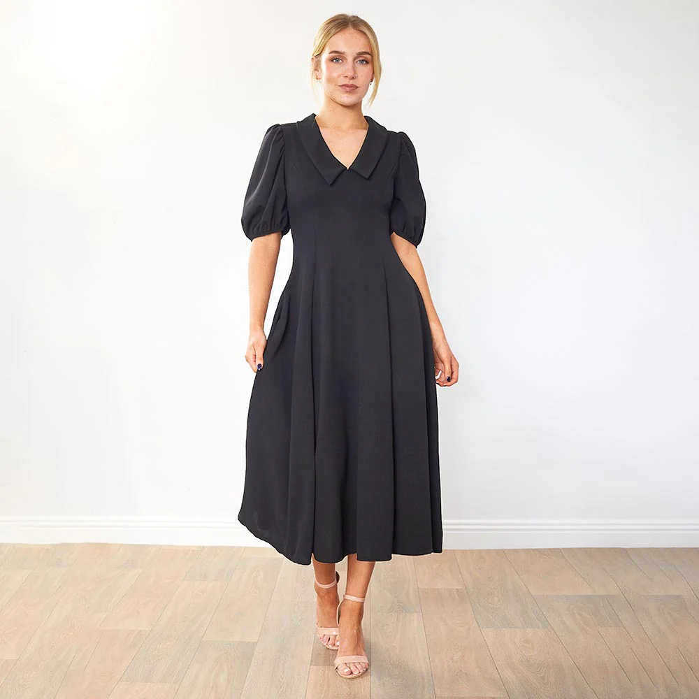Cora Dress (Black) - Image 9