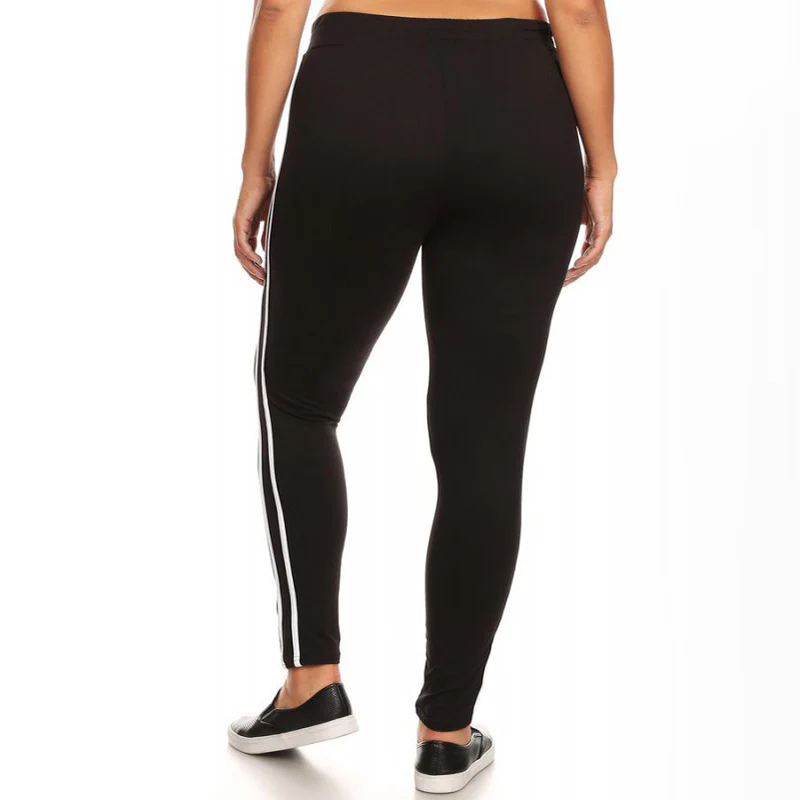 Curve Stripe Jogger Black - Image 4