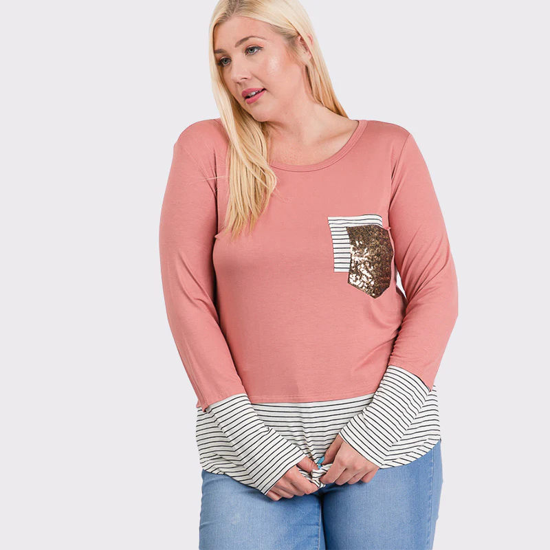 Curve Sule Top (Rose) - Image 5