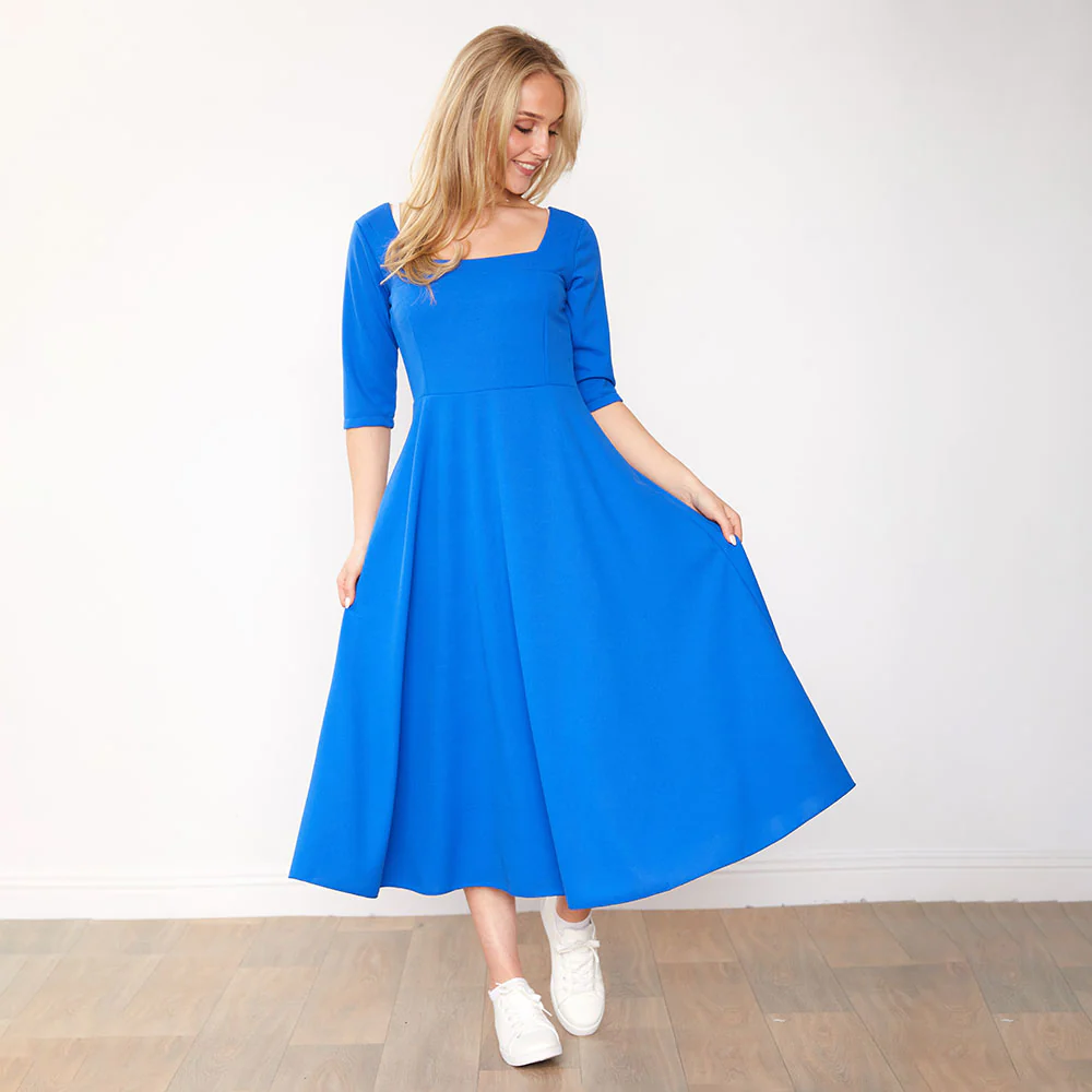 Dahlia Dress (Blue) - Image 5