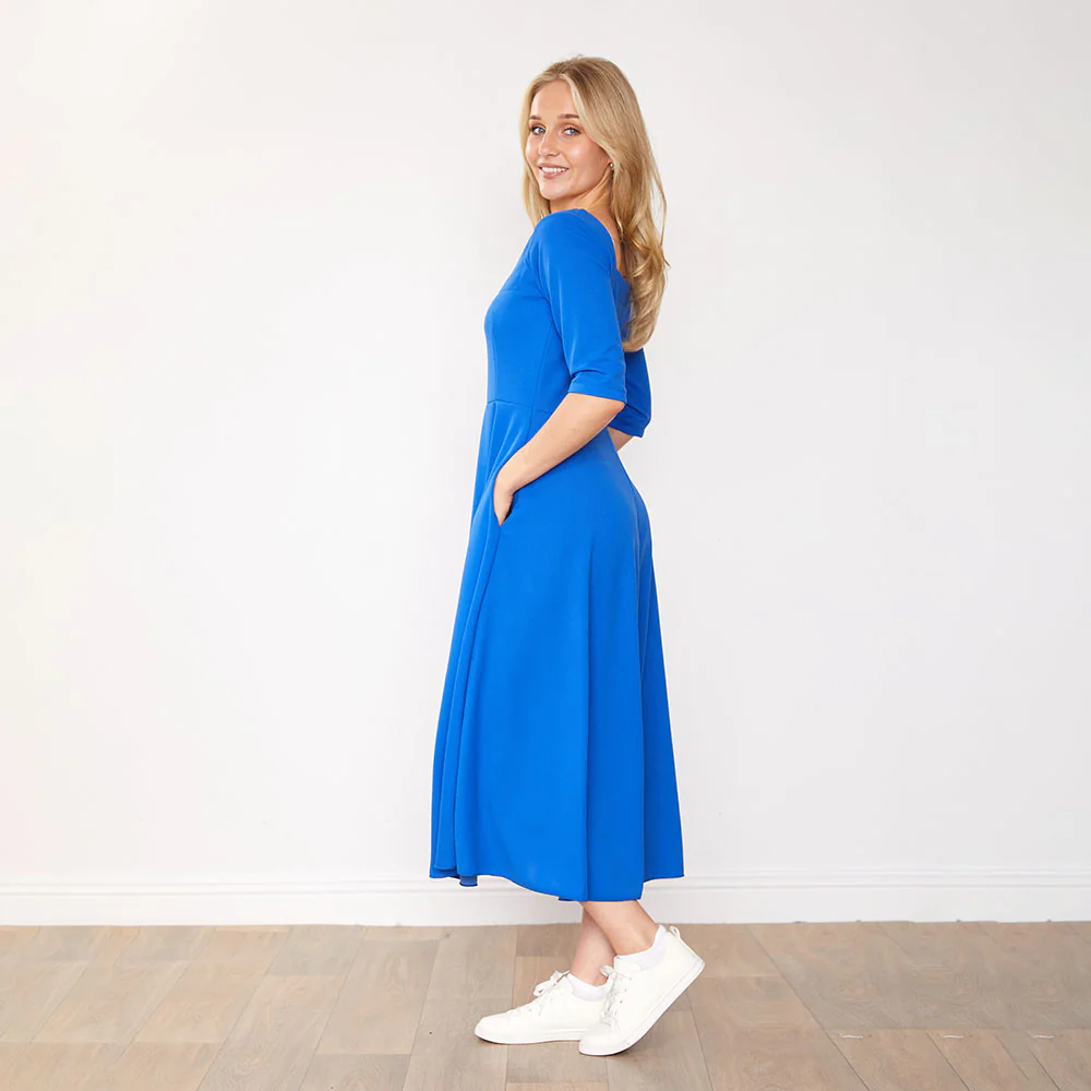 Dahlia Dress (Blue) - Image 6