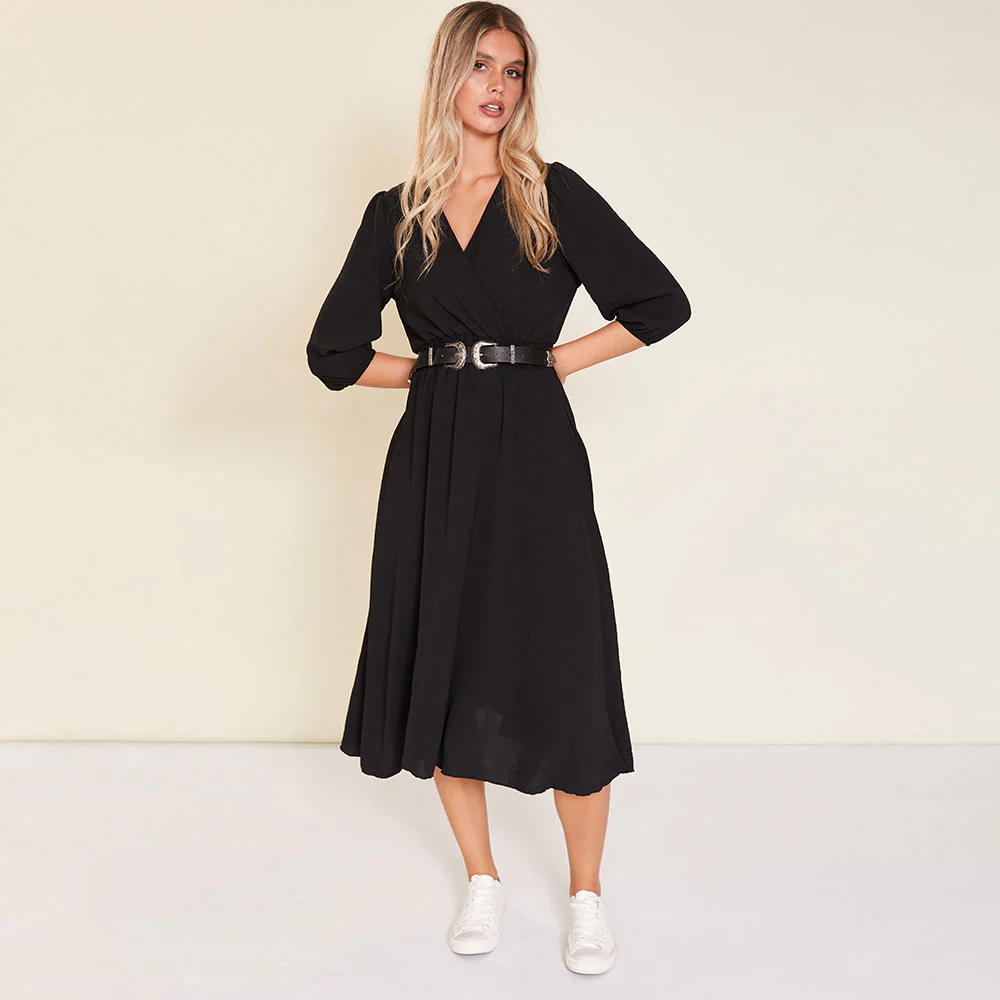 Daisy Dress (Black) - Image 4