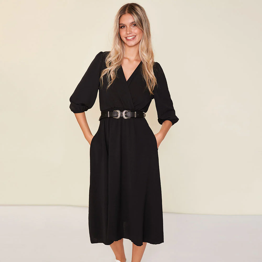 Daisy Dress (Black) - Image 6