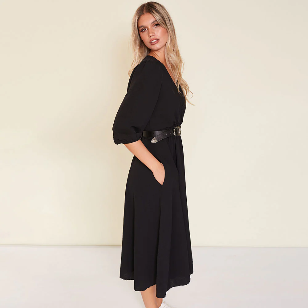 Daisy Dress (Black) - Image 8