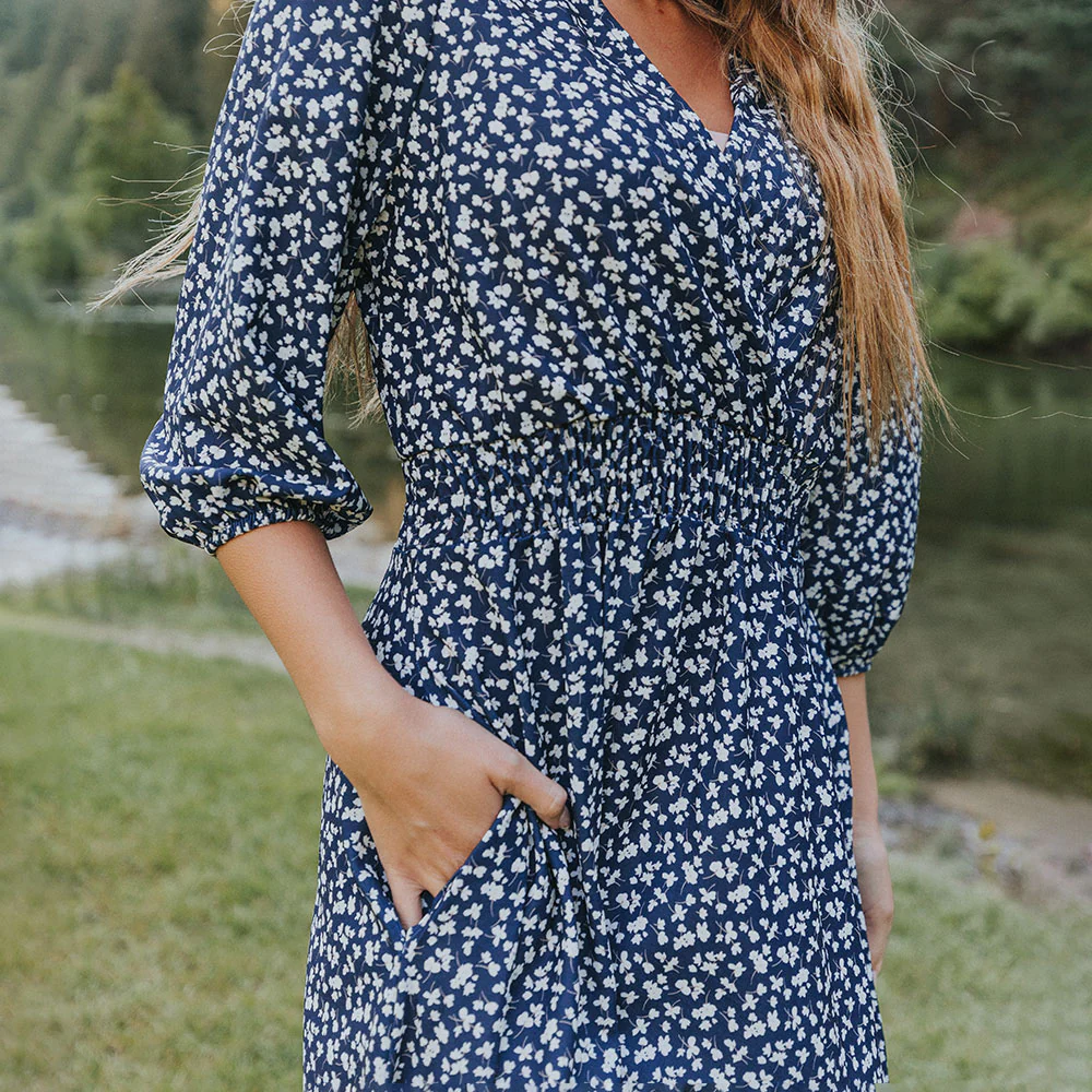 Daisy Dress (Navy Floral) - Image 14