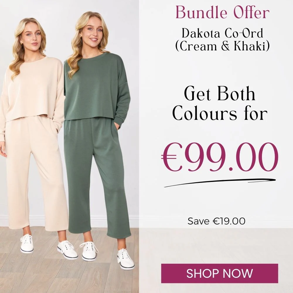Dakota Co-ords Cream & Khaki (2 for €99)