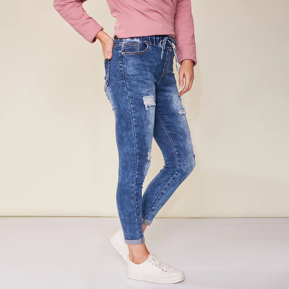 Dana Vintage Jeggings (Blue) - Image 2