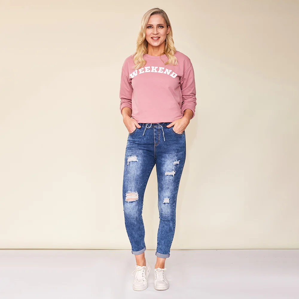 Dana Vintage Jeggings (Blue) - Image 6