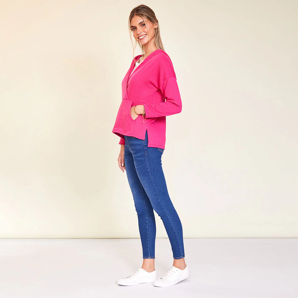 Daria Hoody (Fuschia & Black) - Image 5