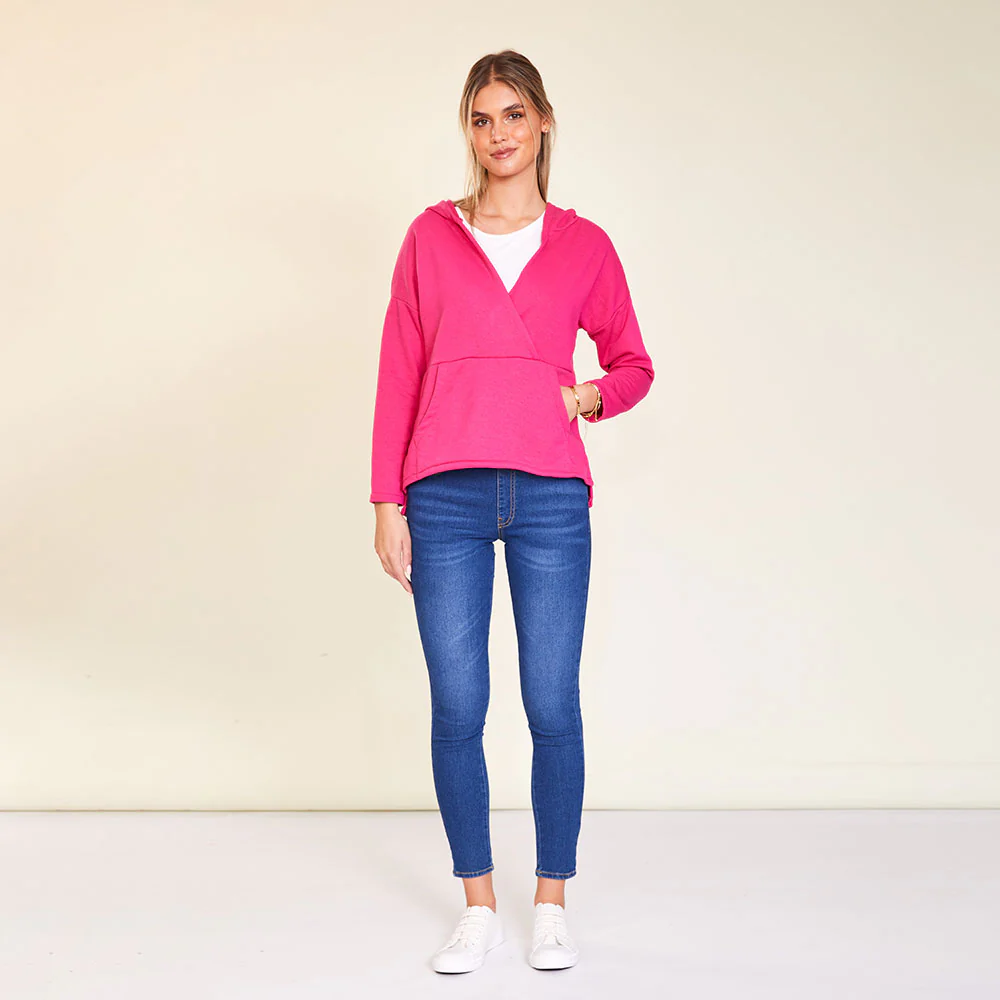 Daria Hoody (Fuschia & Black) - Image 7