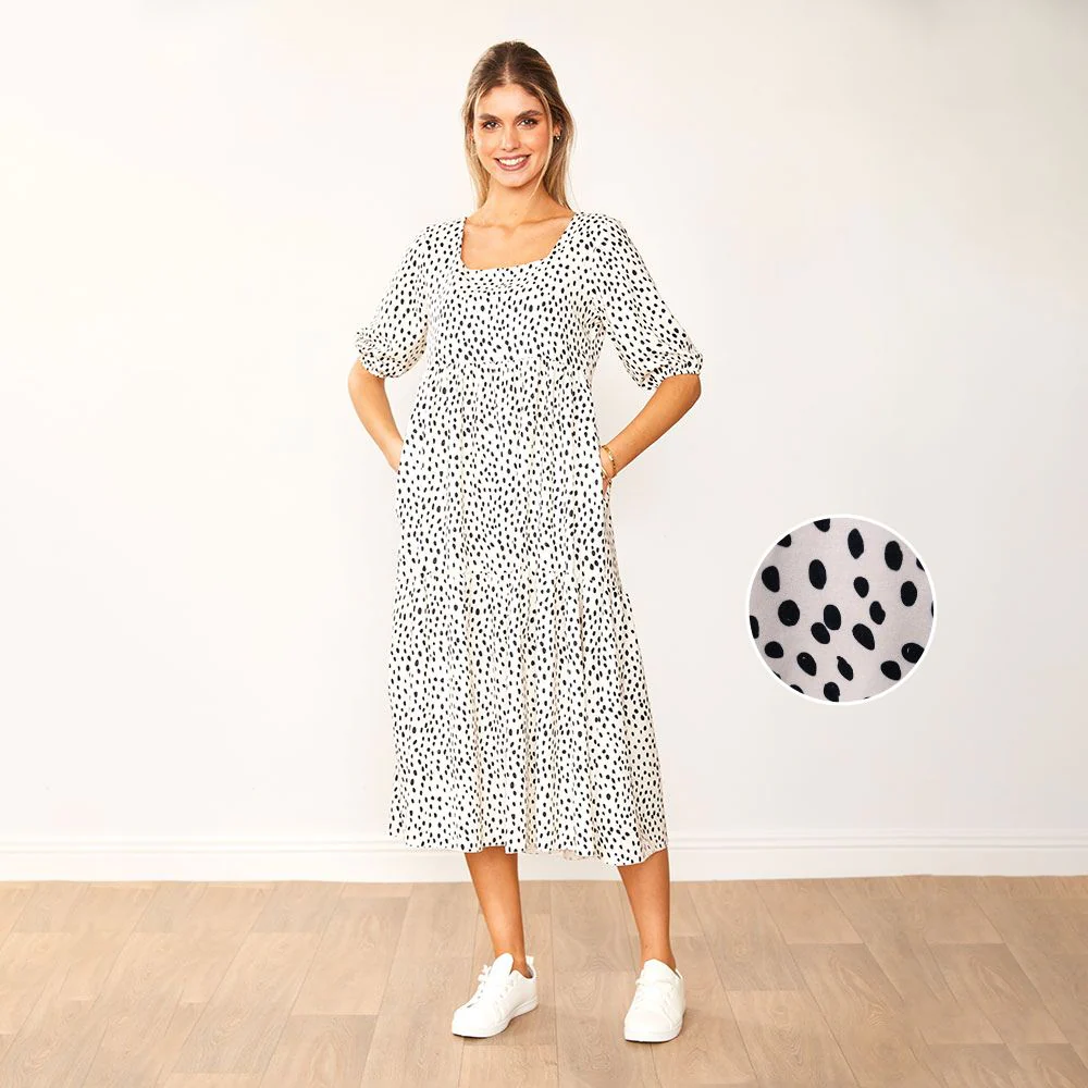 Delta Dress (Black Polka Dot) - Image 10