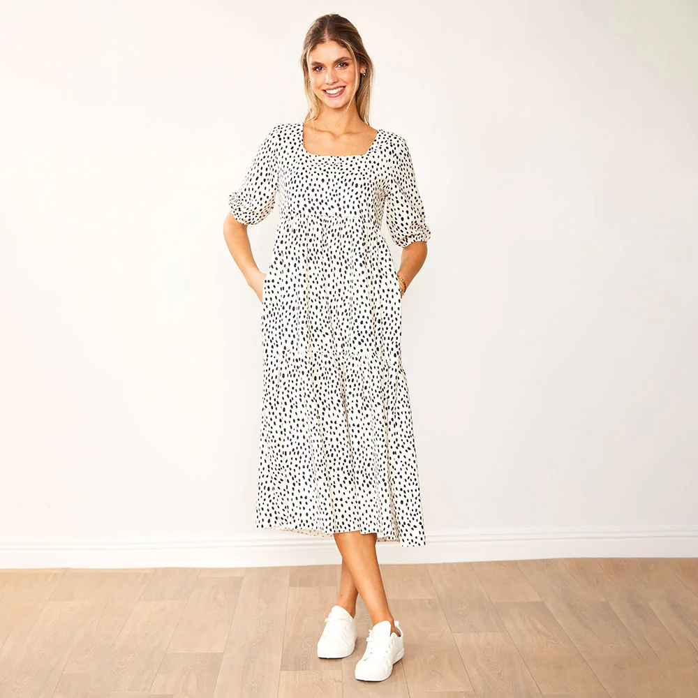 Delta Dress (Black Polka Dot) - Image 3