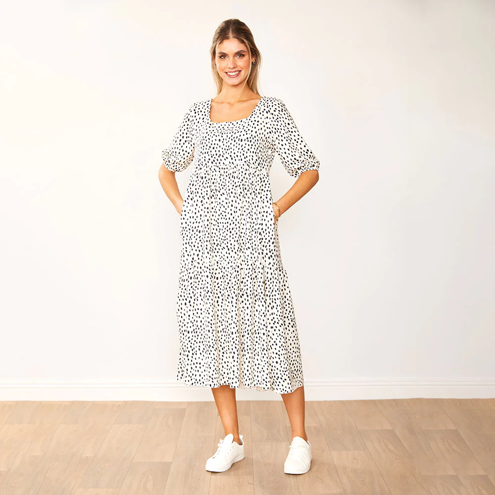 Delta Dress (Black Polka Dot) - Image 4