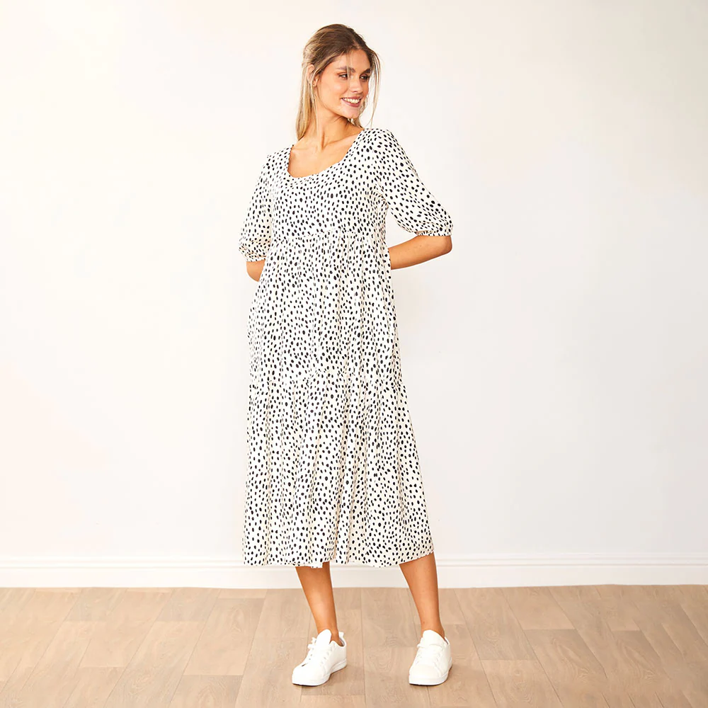 Delta Dress (Black Polka Dot) - Image 5