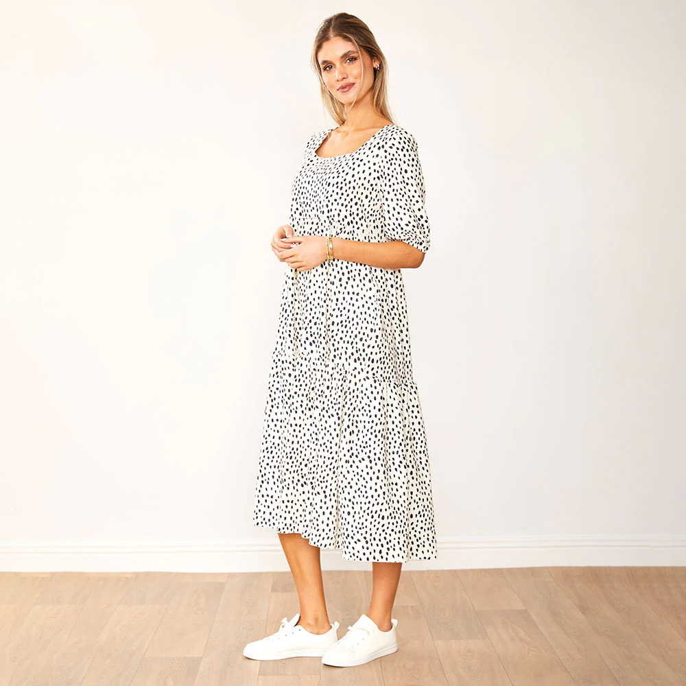 Delta Dress (Black Polka Dot) - Image 6