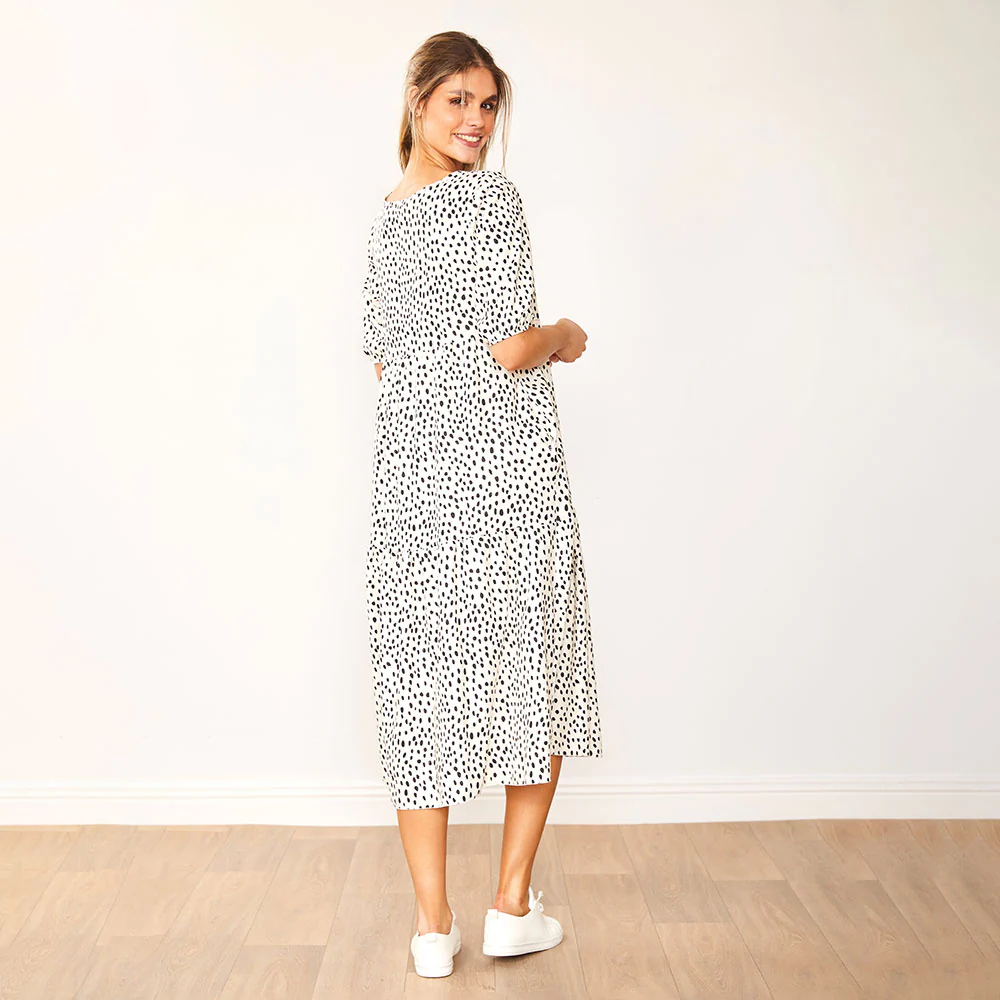 Delta Dress (Black Polka Dot) - Image 8