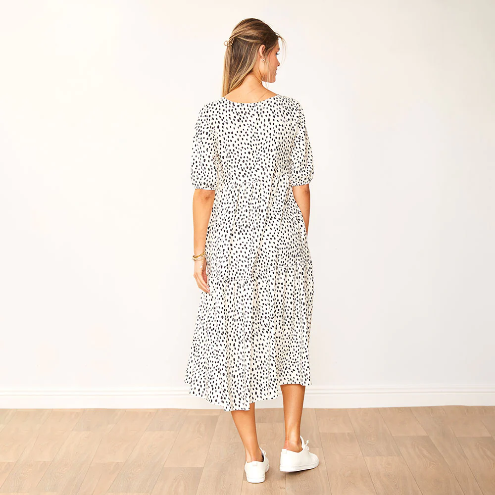 Delta Dress (Black Polka Dot) - Image 9