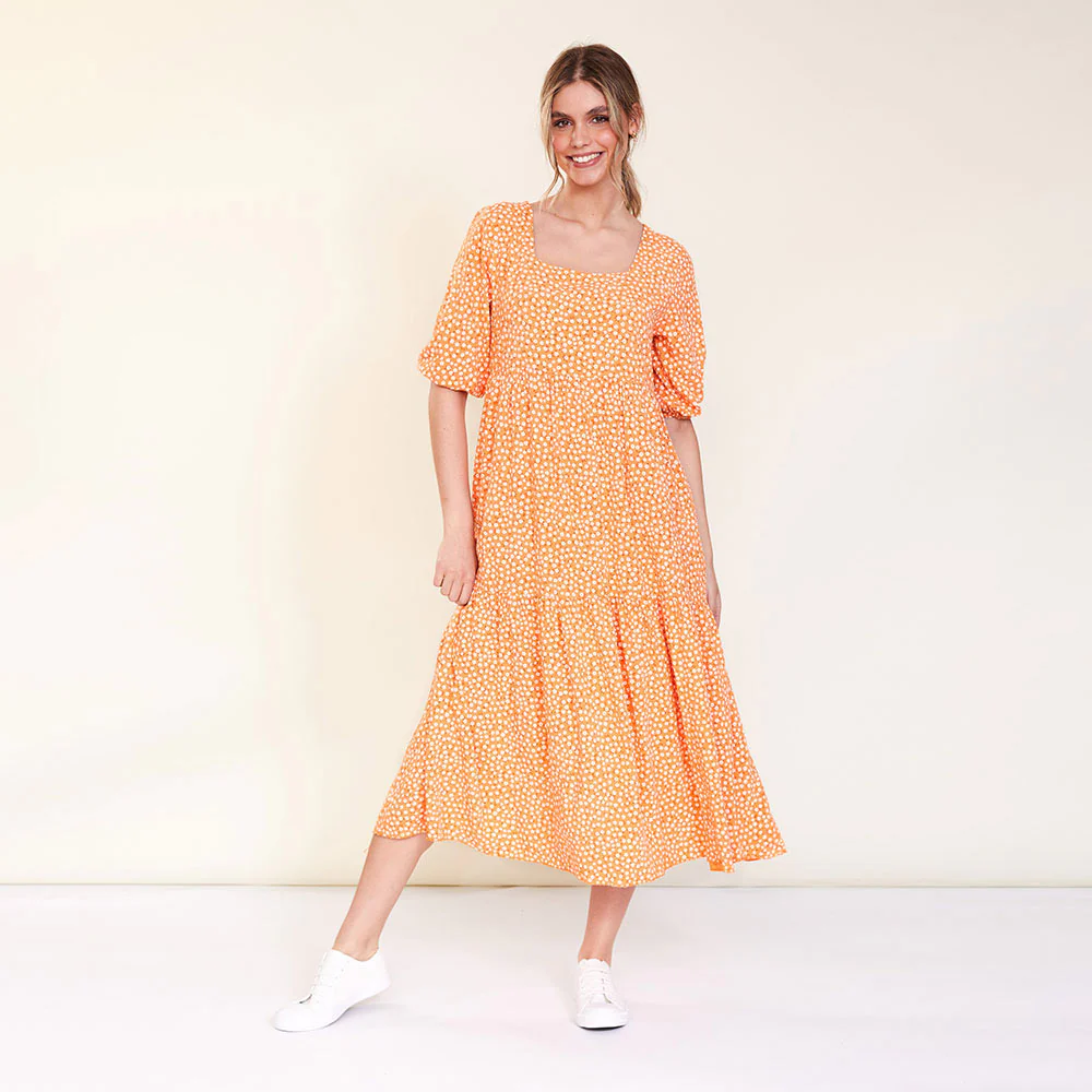 Delta Dress (Peach Floral) - Image 2