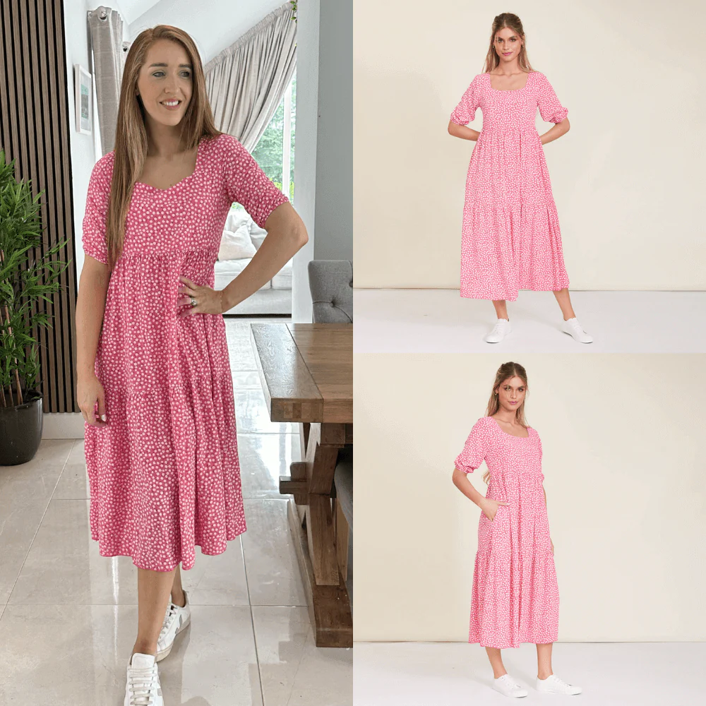 Delta Dress (Pink Floral) - Image 2