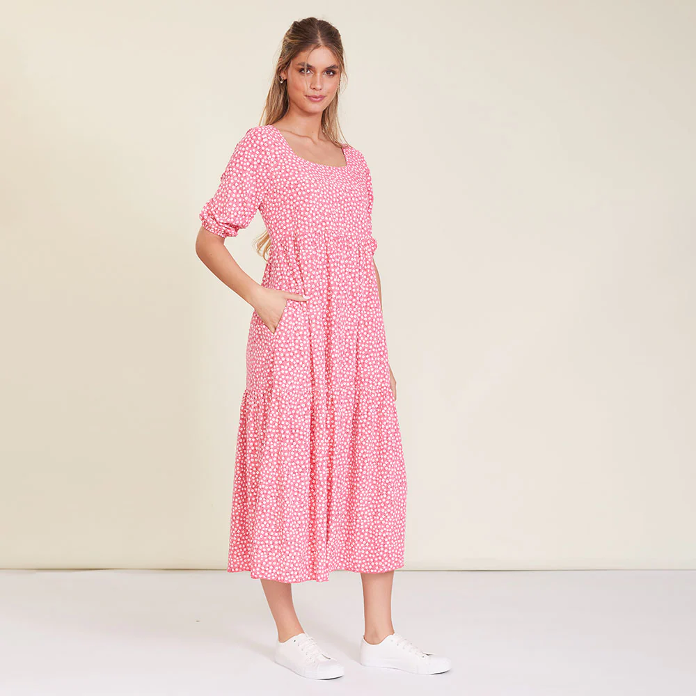Delta Dress (Pink Floral) - Image 4